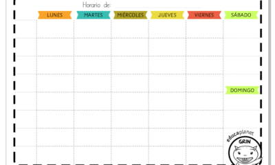 calendario horarios