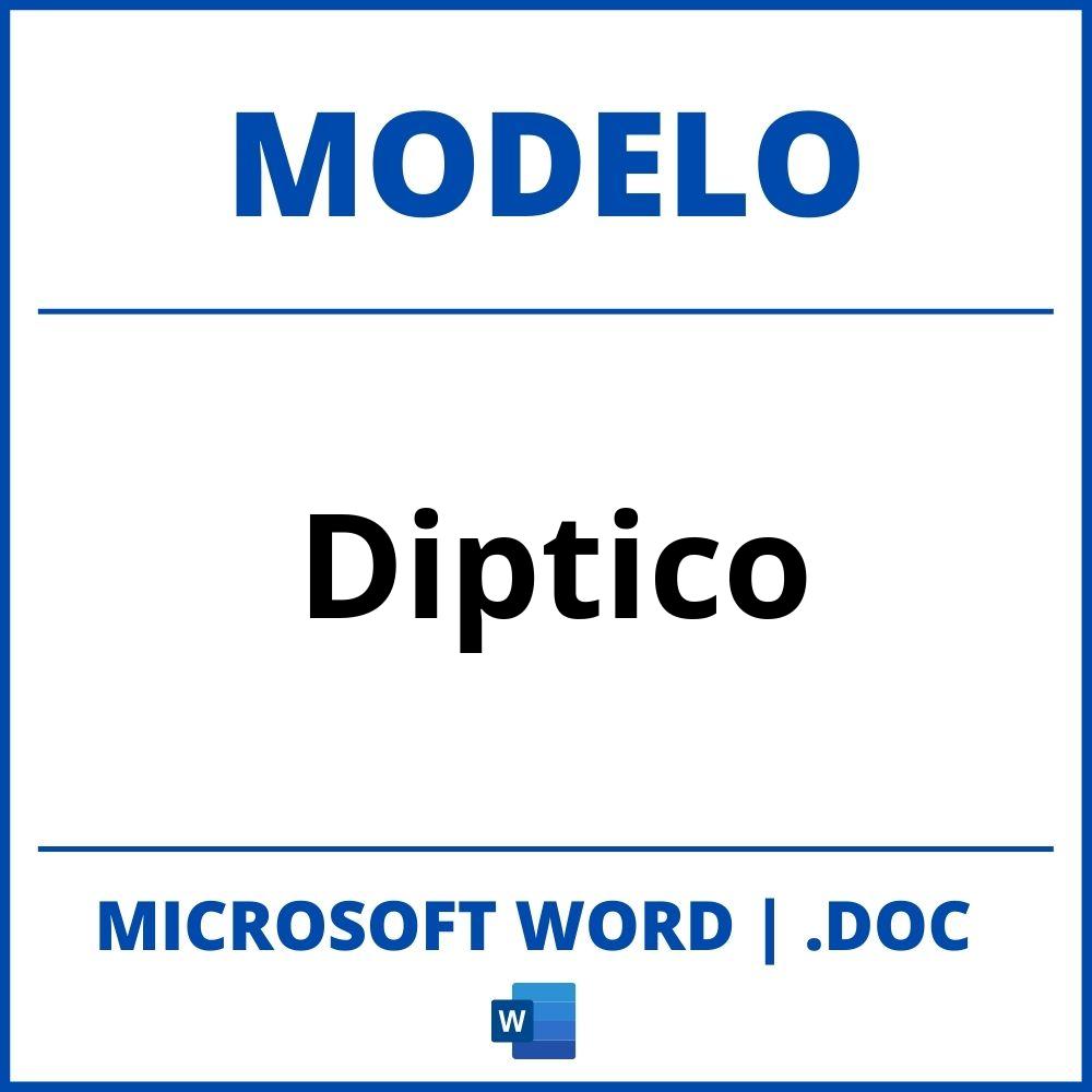diptico word
