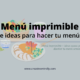 diseno menu