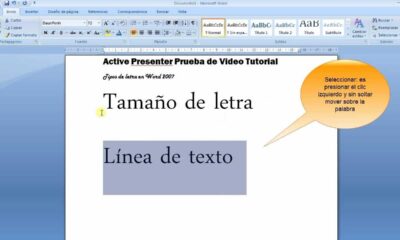 tamano letra